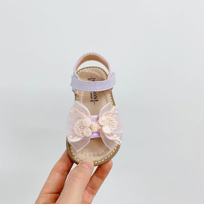 Sandalias Princesa con Moño de Tul Suave para Bebé - Image 17