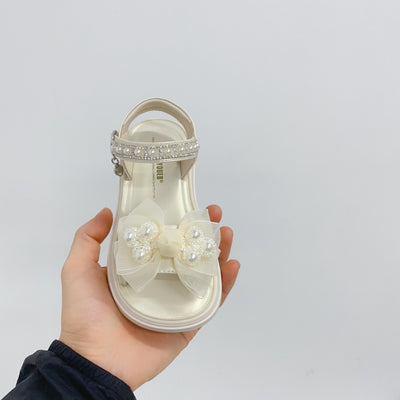 Sandalias Princesa Estilo Nacional con Moño de Perla - Image 16