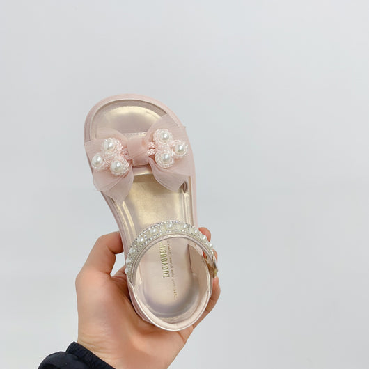 Sandalias Princesa Estilo Nacional con Moño de Perla - Image 22