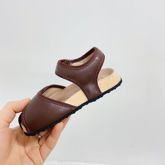 Sandalias Infantiles de Cuero Punta Abierta - Zapatos Ligeros para Playa - Image 23