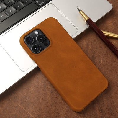 Funda para Teléfono Cuero Crazy Horse con Patrón Aplicado - Image 10