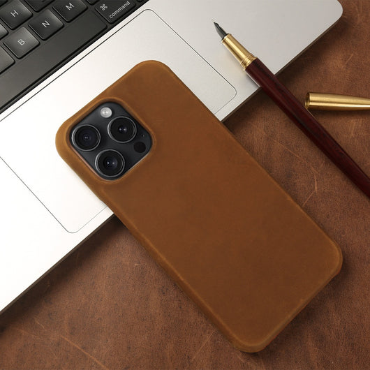 Funda para Teléfono Cuero Crazy Horse con Patrón Aplicado - Image 12