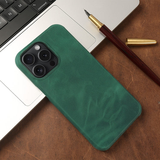Funda para Teléfono Cuero Crazy Horse con Patrón Aplicado - Image 14