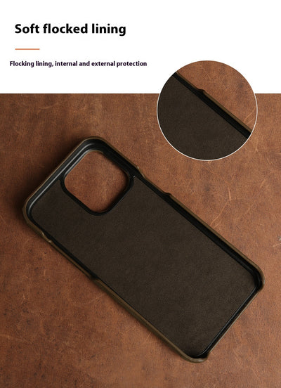 Funda para Teléfono Cuero Crazy Horse con Patrón Aplicado - Image 16