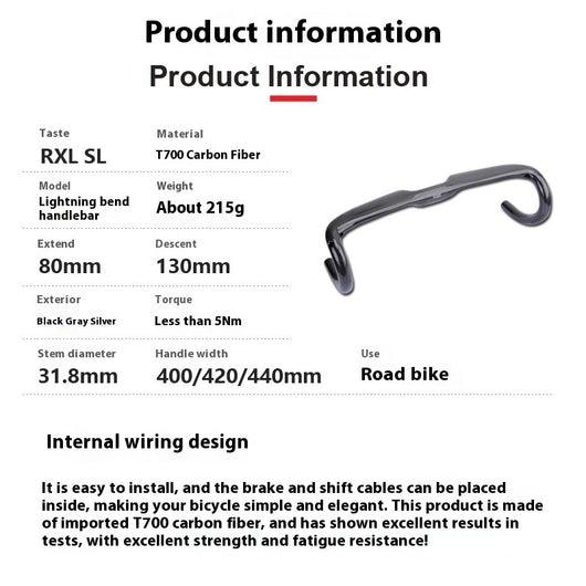 Manillar de Carbono Ultraligero para Bicicleta de Ruta - Accesorios Premium - Image 16