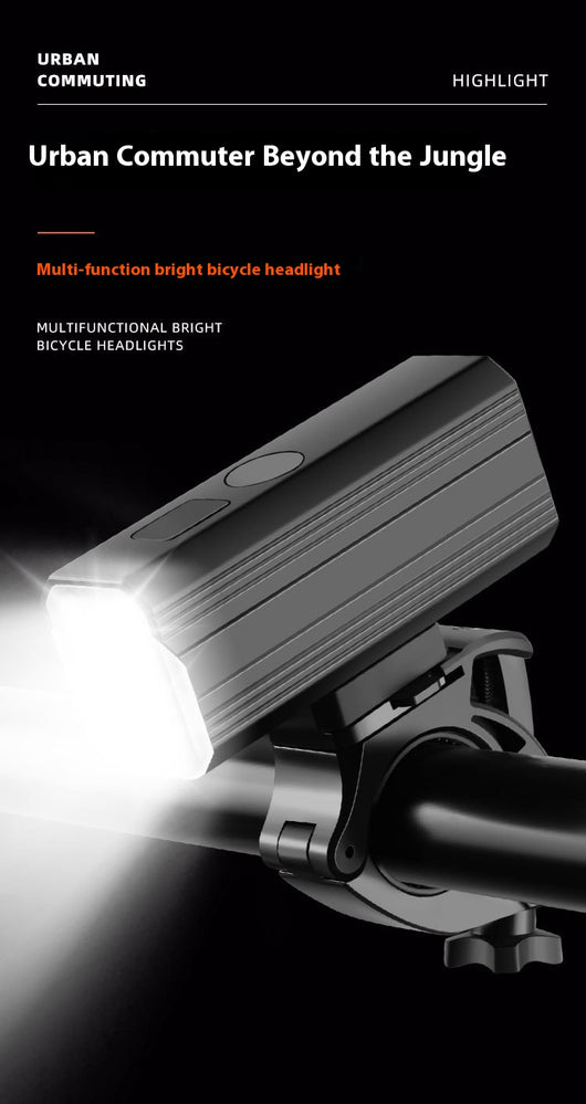 Luz Frontal LED para Bicicleta de Montaña - Doble Haz Ajustable USB Tipo-C - Image 8