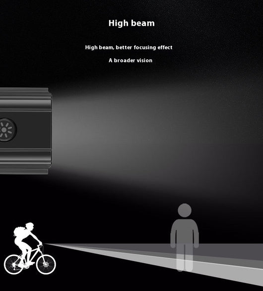 Luz Frontal LED para Bicicleta de Montaña - Doble Haz Ajustable USB Tipo-C - Image 10