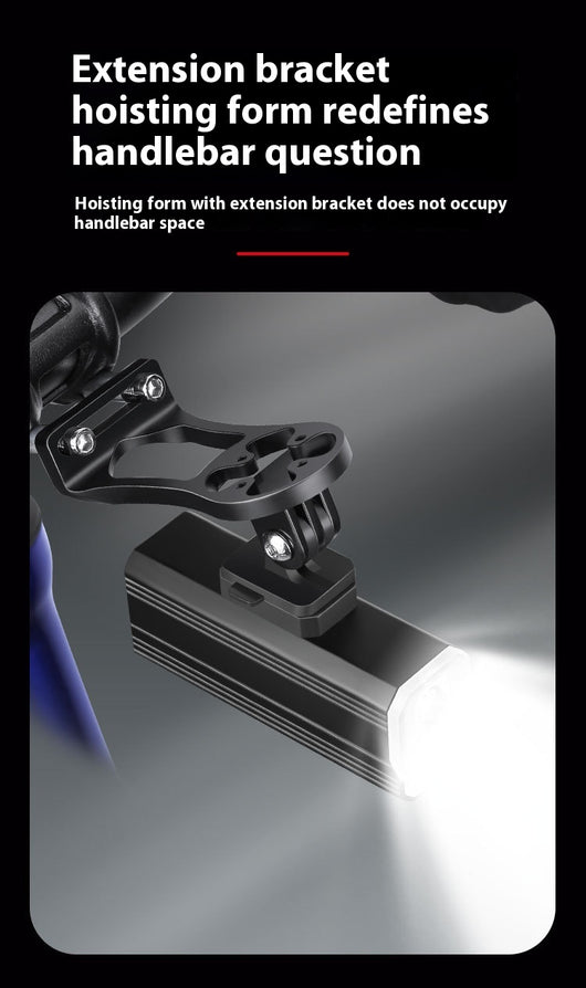 Luz Frontal LED para Bicicleta de Montaña - Doble Haz Ajustable USB Tipo-C - Image 15
