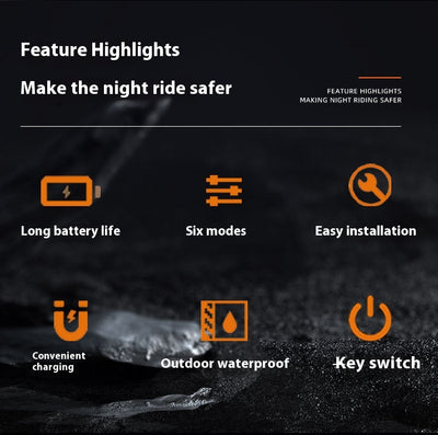 Luz Frontal LED para Bicicleta de Montaña - Doble Haz Ajustable USB Tipo-C - Image 18