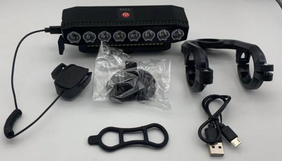 Luz Delantera LED Ultra Brillante para Bicicleta con Claxon Integrado - Image 13