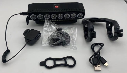 Luz Delantera LED Ultra Brillante para Bicicleta con Claxon Integrado - Image 13