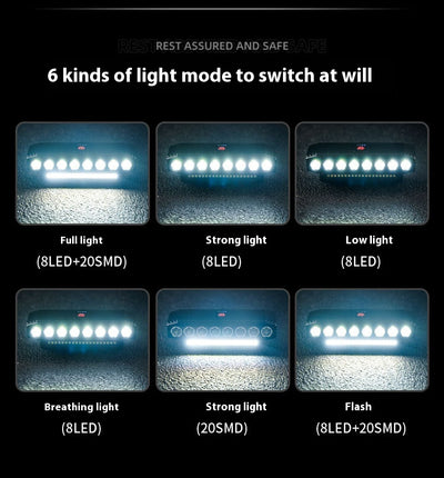 Luz Delantera LED Ultra Brillante para Bicicleta con Claxon Integrado - Image 17