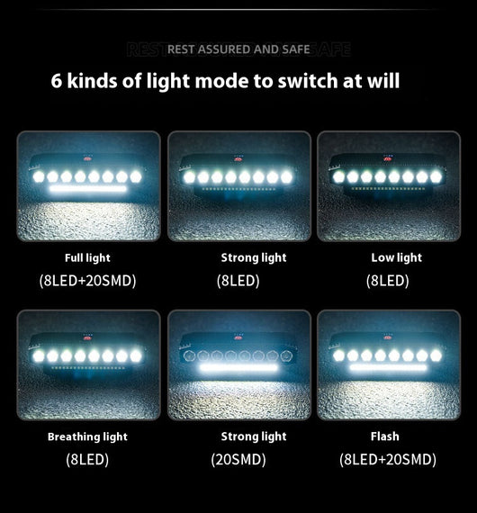 Luz Delantera LED Ultra Brillante para Bicicleta con Claxon Integrado - Image 17