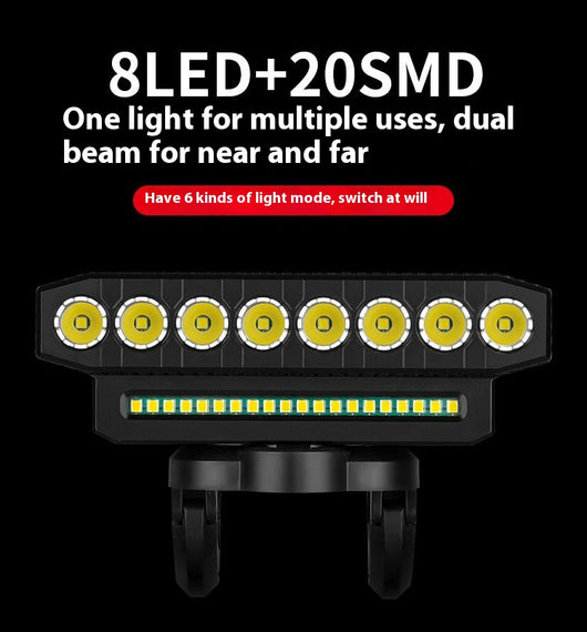 Luz Delantera LED Ultra Brillante para Bicicleta con Claxon Integrado - Image 20
