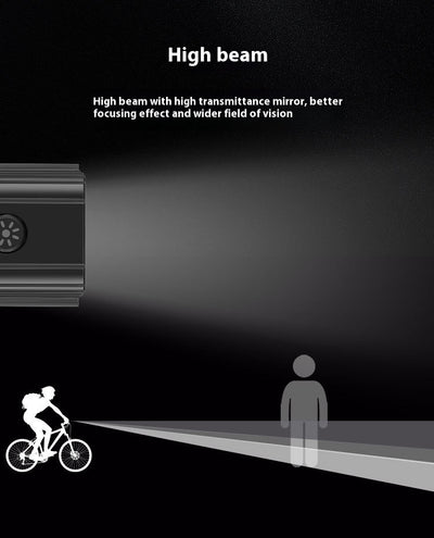 Luz Delantera LED Recargable USB-C para Bicicleta - Aluminio Resistente - Image 9