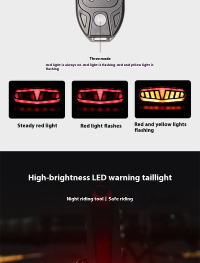 Luz Trasera de Seguridad con Control Remoto Recargable e Indicador de Frenado - Image 6