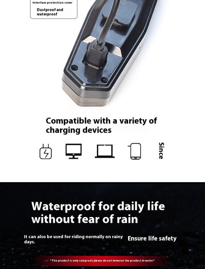 Luz Trasera de Seguridad con Control Remoto Recargable e Indicador de Frenado - Image 7