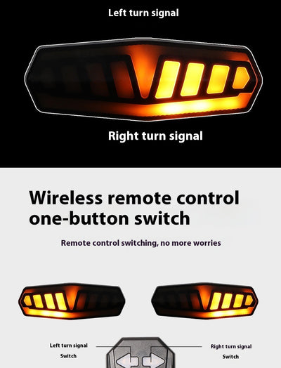 Luz Trasera de Seguridad con Control Remoto Recargable e Indicador de Frenado - Image 14