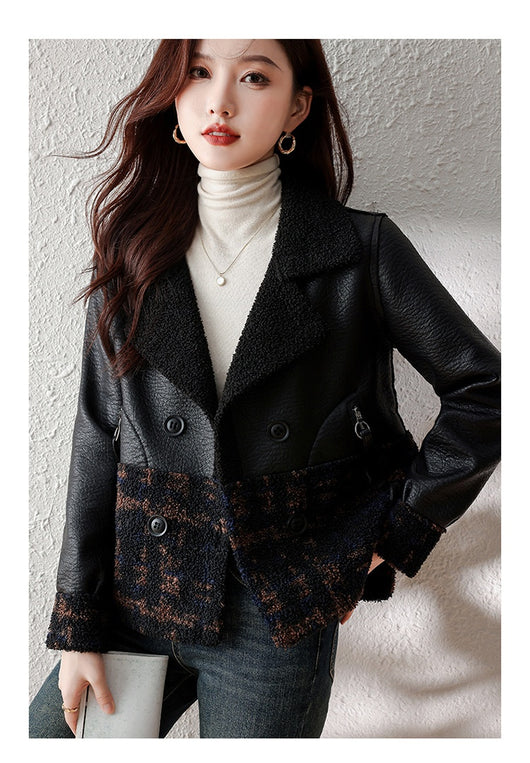 Abrigo de Piel Sintética Talla Grande Suelto para Invierno Mujer - Image 26