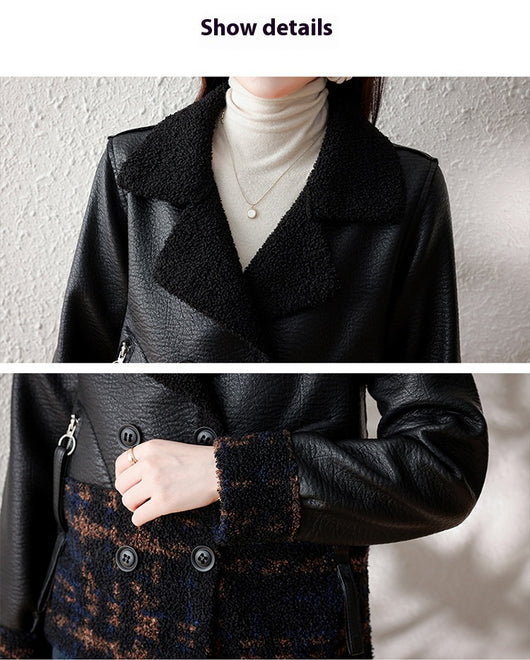 Abrigo de Piel Sintética Talla Grande Suelto para Invierno Mujer - Image 30