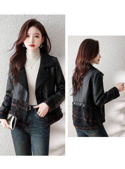 Abrigo de Piel Sintética Talla Grande Suelto para Invierno Mujer - Image 34