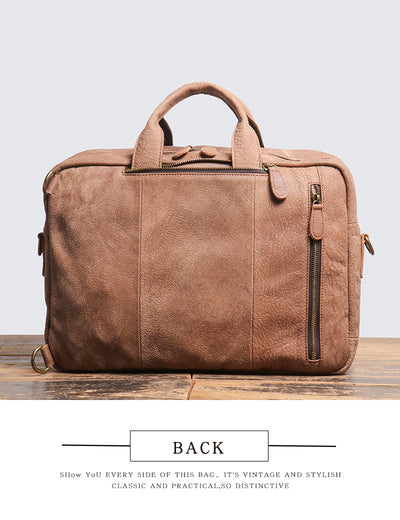 Mochila de Cuero para Hombre - Backpack de Gran Capacidad para Viajes - Image 18