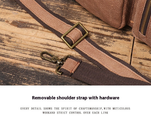 Mochila de Cuero para Hombre - Backpack de Gran Capacidad para Viajes - Image 24