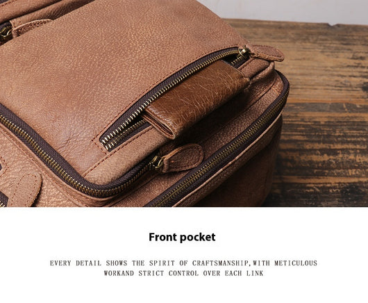 Mochila de Cuero para Hombre - Backpack de Gran Capacidad para Viajes - Image 25