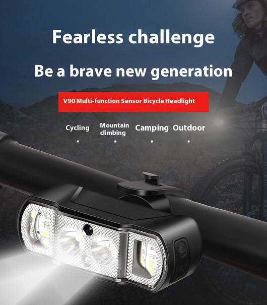 Linterna Frontal LED para Bicicleta con Carga por Inducción - Image 9