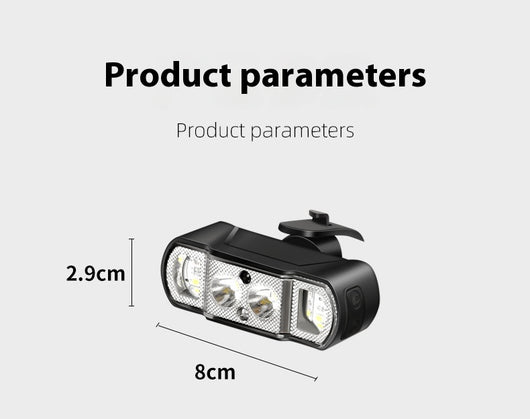 Linterna Frontal LED para Bicicleta con Carga por Inducción - Image 11