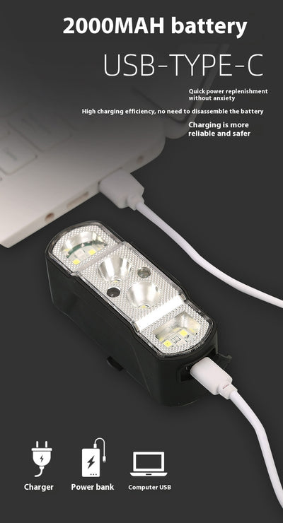 Linterna Frontal LED para Bicicleta con Carga por Inducción - Image 18