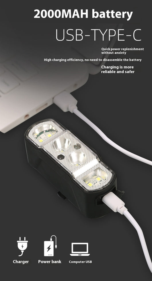 Linterna Frontal LED para Bicicleta con Carga por Inducción - Image 18