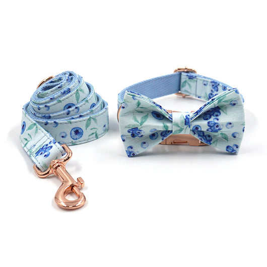 Collar para Perro Rose Gold con Lazo y Hebilla Ajustable Blueberry Pet - Image 10