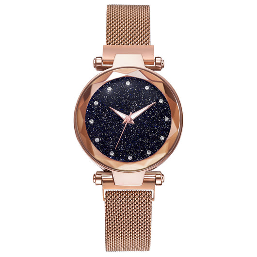 Conjunto de Reloj Pulsera Lujo para Mujer Elegante Cielo Estrellado Cierre Magnético - Image 26