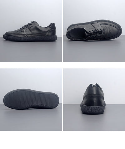Tenis de Cuero Transpirables Vintage Hombre - Zapatos Casuales Bajos - Image 23