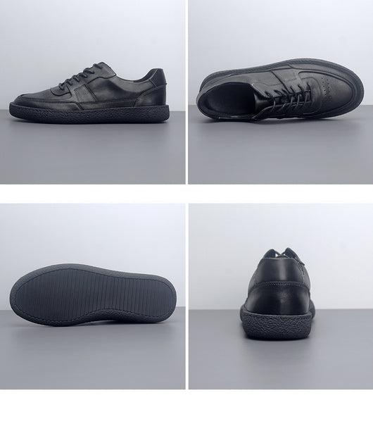 Tenis de Cuero Transpirables Vintage Hombre - Zapatos Casuales Bajos - Image 23