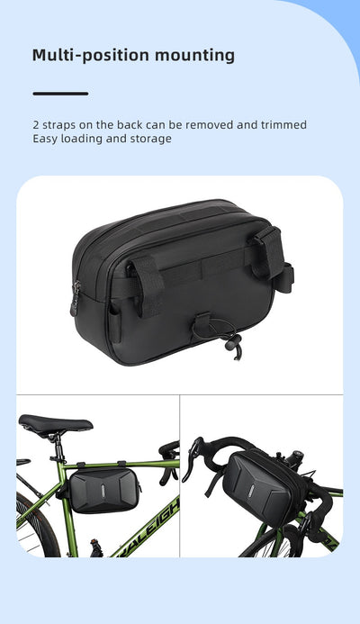 Bolsa Frontal de Bicicleta Montañera con Carcasa Rígida y Gran Capacidad - Image 11