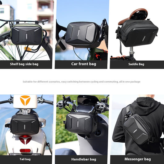 Bolsa Frontal de Bicicleta Montañera con Carcasa Rígida y Gran Capacidad - Image 18