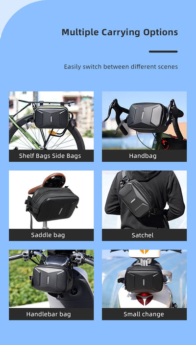 Bolsa Frontal de Bicicleta Montañera con Carcasa Rígida y Gran Capacidad - Image 29