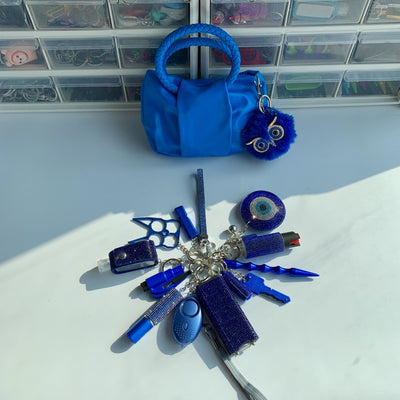 Set de 15 Llaveros Azul Rayo - Diseño Brillante y Moderno - Image 3