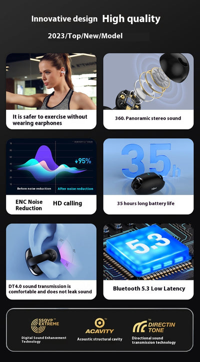 Auriculares Bluetooth Deportivos con Clip - Sonido Estéreo Inalámbrico Universal - Image 23