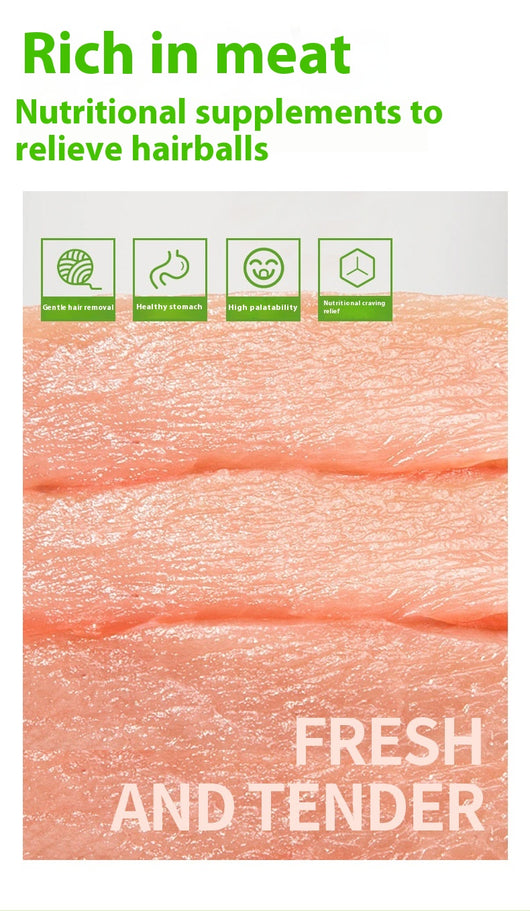 White pouch of freeze-dried cat grass sticks with a green label featuring a cat silhouette and Chinese text. - Image 8