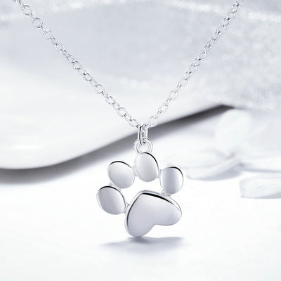 Collar de Plata Esterlina con Huella de Mascota Personalizada - Image 11