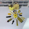 Set de 16 Llaveros Brillantes Rayo Amarillo