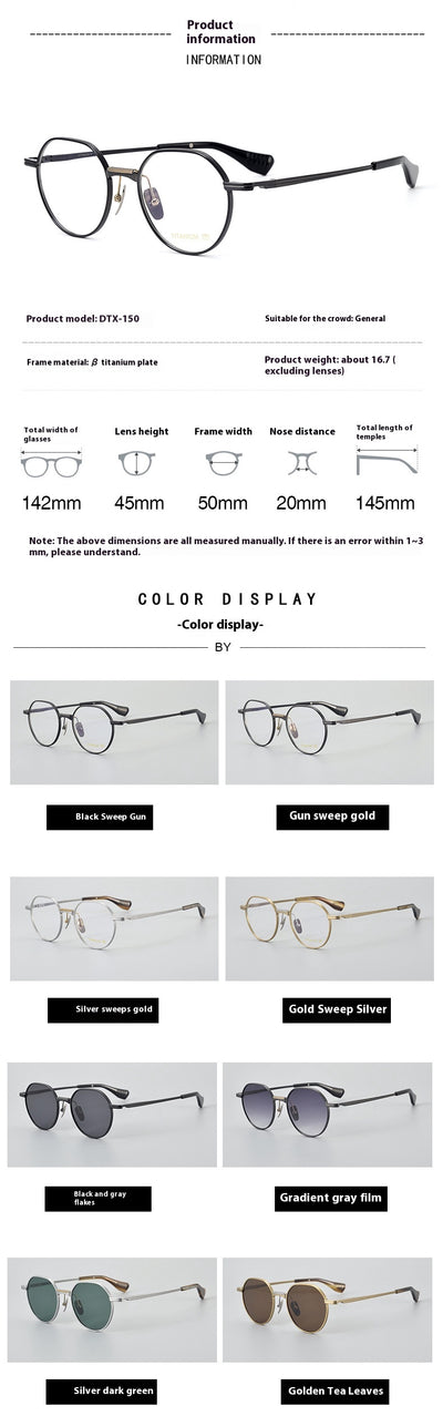 Gafas Vintage Redondas en Titanio Ultra Ligero Puro - Image 38