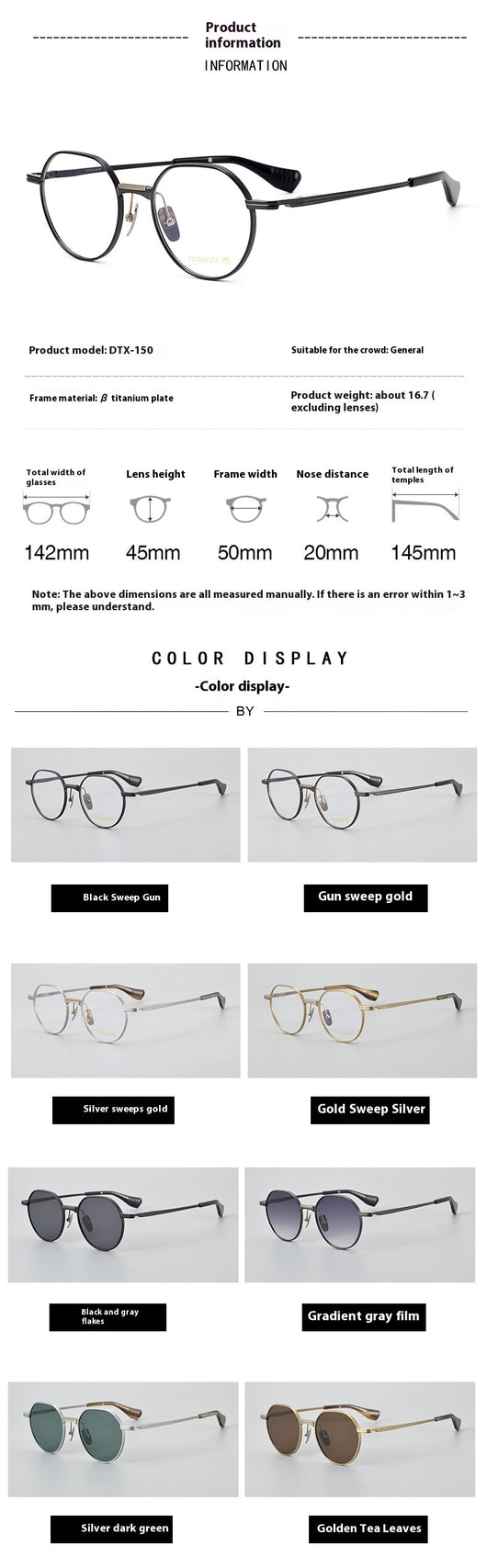 Gafas Vintage Redondas en Titanio Ultra Ligero Puro - Image 38