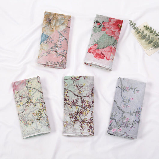 Pañoleta Voile Floral Ultraligera - Image 9