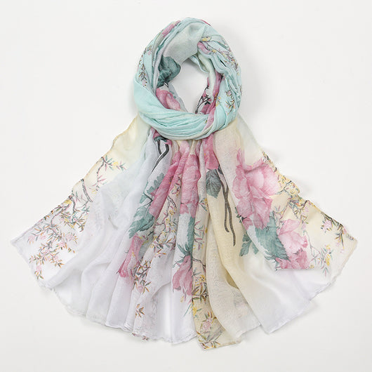 Pañoleta Voile Floral Ultraligera - Image 14