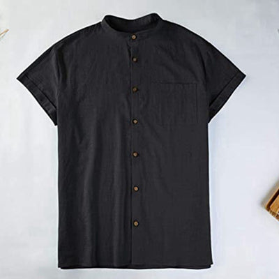 Camisas Sueltas de Verano con Cuello V - Cómodas y Versátiles para Hombre - Image 15