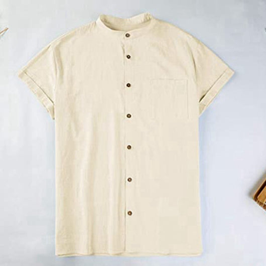 Camisas Sueltas de Verano con Cuello V - Cómodas y Versátiles para Hombre - Image 20